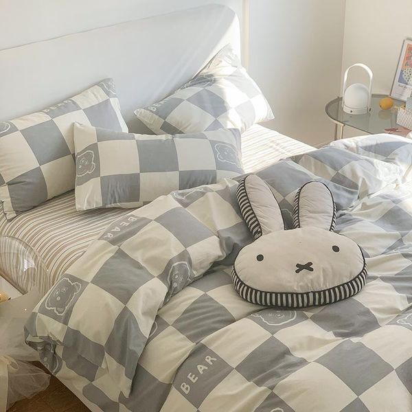 bedding sets cute cartoon bear checked set kids child double cotton full bed sheet pillow case duvet cover simple printed
bedding sets cute cartoon bear checked set kids child double cotton full bed sheet pillow case duvet cover simple printed