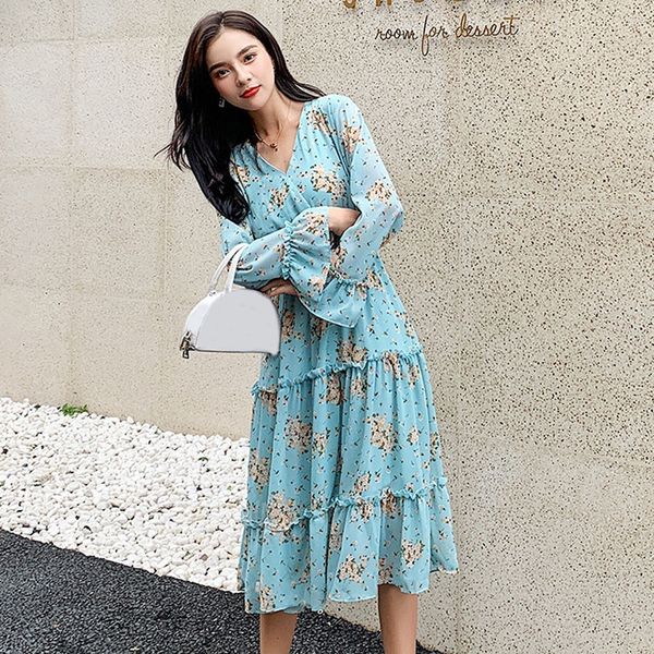 orean women casual wild mid-length floral dress long sleeve chiffon ruched ruffled dress sweet girl 1h4b, Black;gray
orean women casual wild mid-length floral dress long sleeve chiffon ruched ruffled dress sweet girl 1h4b, Black;gray