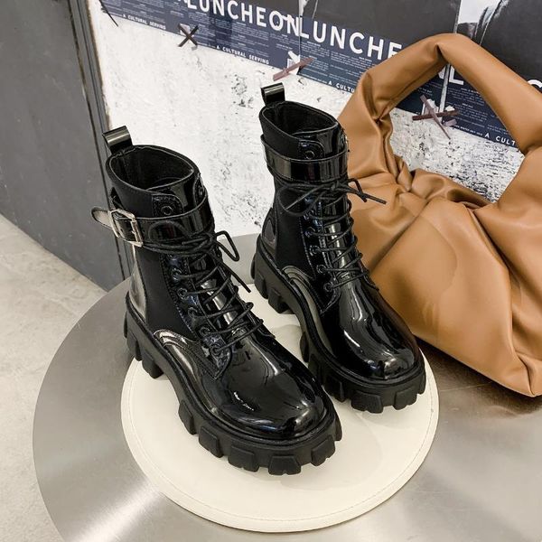 boots women ankle woman 2021 patent leather black high platform non-slip wear-resistant botas mujer
boots women ankle woman 2021 patent leather black high platform non-slip wear-resistant botas mujer