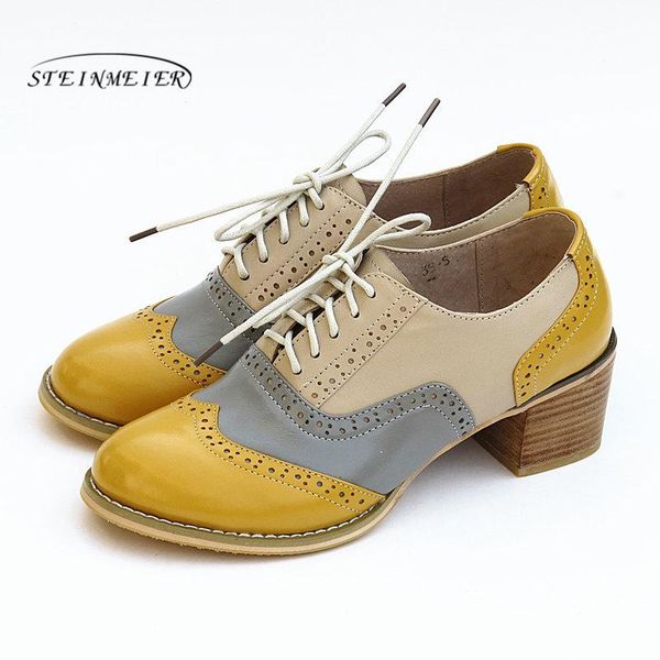 dress shoes women oxford pumps vintage genuine leather 5cm lady thick heels retro for 2021, Black
dress shoes women oxford pumps vintage genuine leather 5cm lady thick heels retro for 2021, Black