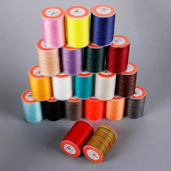 yarn 120meters 0.55mm leather thread cord waxed string for sewing diy crafts handicraft tool hand stitching, Black;white
yarn 120meters 0.55mm leather thread cord waxed string for sewing diy crafts handicraft tool hand stitching, Black;white