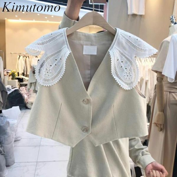 women's vests kimutomo sweet v-neck women vest early autumn lace patchwork waistcoat sleeveless button up short coat korean fashion ele, Black;white
women's vests kimutomo sweet v-neck women vest early autumn lace patchwork waistcoat sleeveless button up short coat korean fashion ele, Black;white
