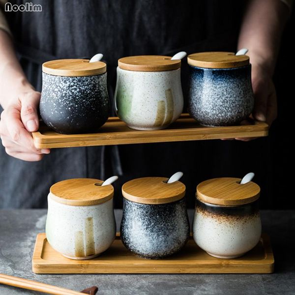 storage bottles & jars nordic oil salt set ceramic seasoning jar household kitchen utensils sugar container with wood tray supplies
storage bottles & jars nordic oil salt set ceramic seasoning jar household kitchen utensils sugar container with wood tray supplies
