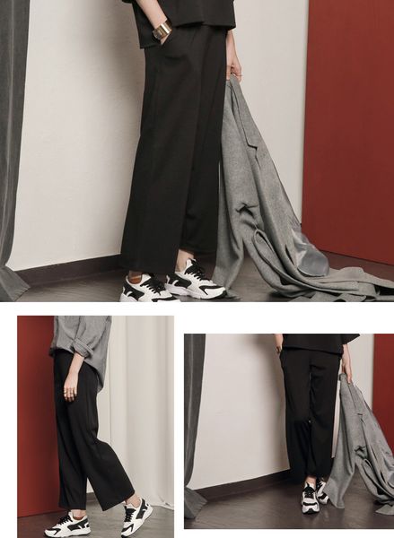200 catties 300 catties autumn and winter new linen wide-leg pants women's nine-point pants straight loose high waist wide legs casual, Black;white
200 catties 300 catties autumn and winter new linen wide-leg pants women's nine-point pants straight loose high waist wide legs casual, Black;white