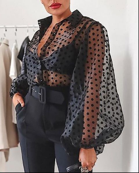 fashion trend womens summer sheer mesh long puff sleeve see blouse unique design club party clothes 2021, White
fashion trend womens summer sheer mesh long puff sleeve see blouse unique design club party clothes 2021, White