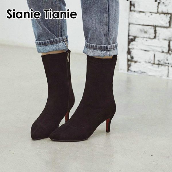 boots sianie tianie 2021 winter autumn women thin high heels pointed toe red black stretch fabric woman booties big size 42 43
boots sianie tianie 2021 winter autumn women thin high heels pointed toe red black stretch fabric woman booties big size 42 43