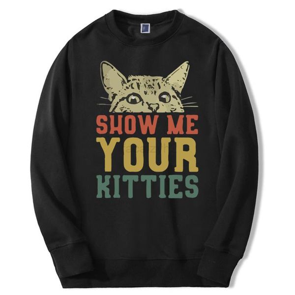 & men's hoodies sweatshirts show me your kitties cute cats animal 2021 autumn harajuku warm fitness streetwear clothes, Black
& men's hoodies sweatshirts show me your kitties cute cats animal 2021 autumn harajuku warm fitness streetwear clothes, Black
