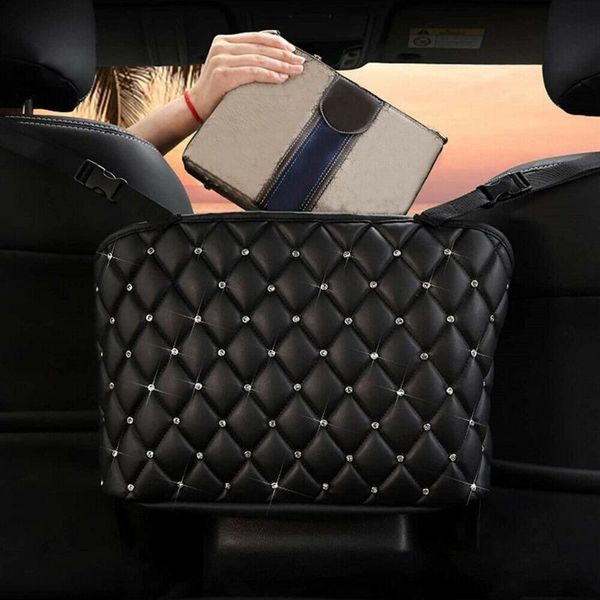car organizer diamond seat handbag holder hanging leather storage black bling high quality
car organizer diamond seat handbag holder hanging leather storage black bling high quality