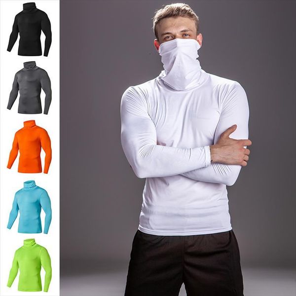 solid color high collar men t shirts compression bodybuilding running gyms fitness tight rashgard, White;black
solid color high collar men t shirts compression bodybuilding running gyms fitness tight rashgard, White;black