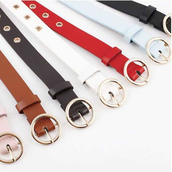 belts for women leather ladies jean casual punk round metal pin circle buckle trouser dress accessories k516, Black;brown
belts for women leather ladies jean casual punk round metal pin circle buckle trouser dress accessories k516, Black;brown