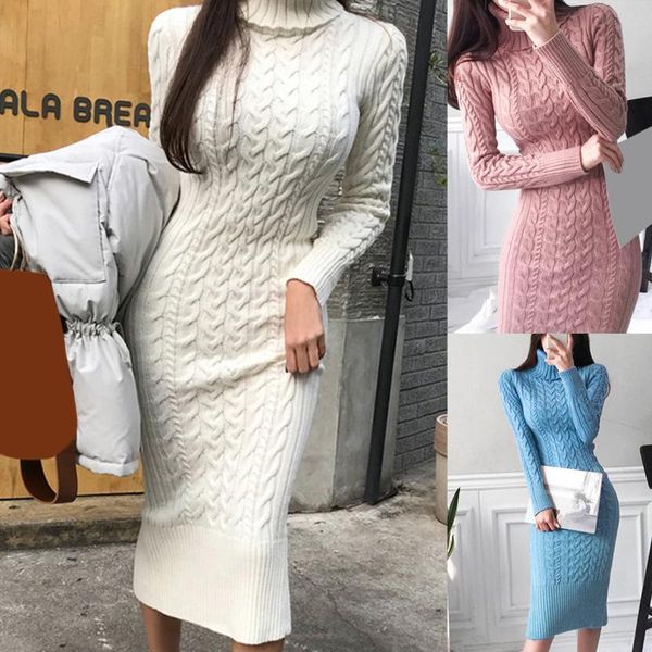 women's sweaters knitted long sweater solid slim women long-sleeved autumn winter fashion lady all-match sweater-dress, White;black
women's sweaters knitted long sweater solid slim women long-sleeved autumn winter fashion lady all-match sweater-dress, White;black