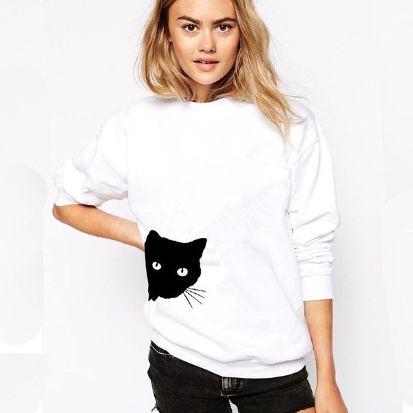 women's hoodies & sweatshirts street autumn 2021 fashion woman sweatshirt full patchwork cat print pullovers o-neck loose comfortable, Black
women's hoodies & sweatshirts street autumn 2021 fashion woman sweatshirt full patchwork cat print pullovers o-neck loose comfortable, Black