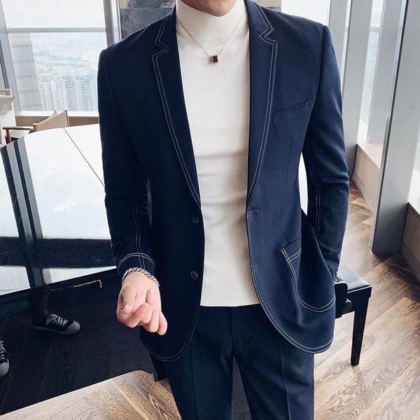 fashion business korea suit men new leisure luxurious jackets suit men blazers costume men's ropa hombre clothing ek50xz, White;black
fashion business korea suit men new leisure luxurious jackets suit men blazers costume men's ropa hombre clothing ek50xz, White;black