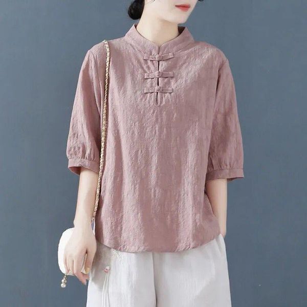 ethnic clothing retro disc button cotton linen sleeve shirt chinese style stand collar t-shirt loose tea ceremony clothes soft costume, Red
ethnic clothing retro disc button cotton linen sleeve shirt chinese style stand collar t-shirt loose tea ceremony clothes soft costume, Red