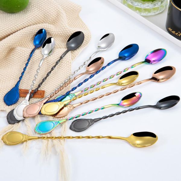 spoons european stainless steel high-end court spoon coffee retro mirror creative long handle stirring ice
spoons european stainless steel high-end court spoon coffee retro mirror creative long handle stirring ice