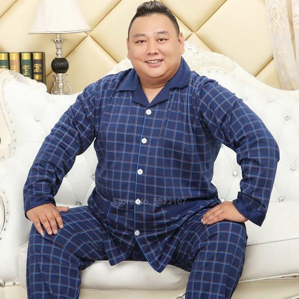 plus size fat men cotton pajamas set plaid loose style comfortable cozy lounge homewear nightgown lsleepwear pyjamas 3xl-5xl, Black;brown 
plus size fat men cotton pajamas set plaid loose style comfortable cozy lounge homewear nightgown lsleepwear pyjamas 3xl-5xl, Black;brown