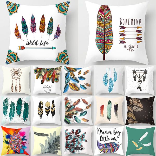 boho indain pillow cushion cover feather art dreamcatcher decoration sofa car cushions home decor pillowcase 45*45 40523 
boho indain pillow cushion cover feather art dreamcatcher decoration sofa car cushions home decor pillowcase 45*45 40523
