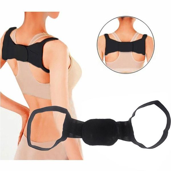 back support 1pc black massager shapewear chest belt shoulder posture corrector, Black;blue
back support 1pc black massager shapewear chest belt shoulder posture corrector, Black;blue