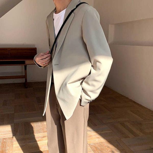 men's suits & blazers korean clothes male suit high-end sense solid color loose casual jacket for men blazer oversized single breasted, White;black
men's suits & blazers korean clothes male suit high-end sense solid color loose casual jacket for men blazer oversized single breasted, White;black