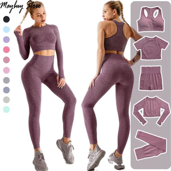 yoga outfit 5pcs women set fitness gym clothing workout sportswear seamless pants long sleeve shirt crop short legging sports suits
yoga outfit 5pcs women set fitness gym clothing workout sportswear seamless pants long sleeve shirt crop short legging sports suits