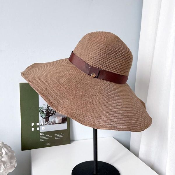 wide brim hats fashion summer beach sun for women female simple and elegant french dome hat foldable caps chapeu praia pink, Blue;gray
wide brim hats fashion summer beach sun for women female simple and elegant french dome hat foldable caps chapeu praia pink, Blue;gray