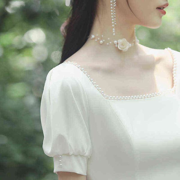luxury street style dresses white evening registration certificate appointment small white usually can wear women's autumn satin engage, Black;pink
luxury street style dresses white evening registration certificate appointment small white usually can wear women's autumn satin engage, Black;pink