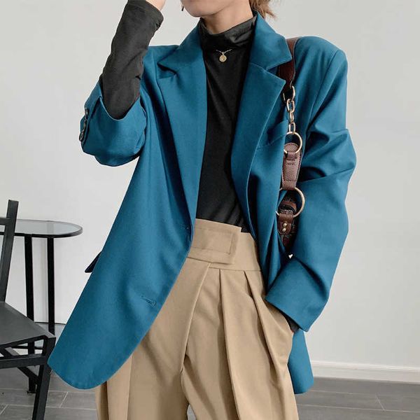 women's suits & blazers spring coat turn down collar blue blazer feminino vintage ladies casaco for clothes 02x0, White;black
women's suits & blazers spring coat turn down collar blue blazer feminino vintage ladies casaco for clothes 02x0, White;black