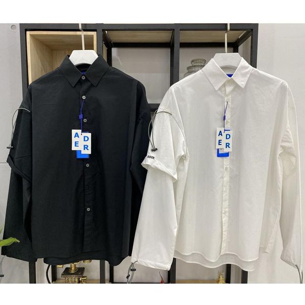 men's casual shirts 2022s ader high street solid color design for men women buttons shirt women's clothes, White;black
men's casual shirts 2022s ader high street solid color design for men women buttons shirt women's clothes, White;black