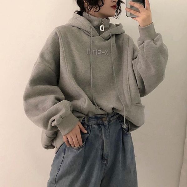 women's hoodies & sweatshirts korean version of the turtleneck sweatshirt woman autumn winter students loose casual large size was thin, Black
women's hoodies & sweatshirts korean version of the turtleneck sweatshirt woman autumn winter students loose casual large size was thin, Black