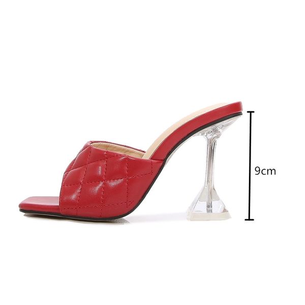 slippers ins style summer candy colors women fashion square toe crystal clear heeled slides 9cm high heels female mules shoes 2e2n, Black
slippers ins style summer candy colors women fashion square toe crystal clear heeled slides 9cm high heels female mules shoes 2e2n, Black