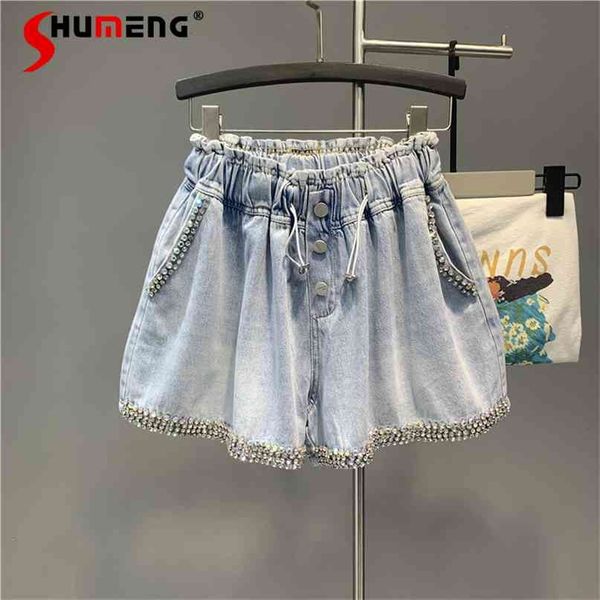 summer european women exquisite denim shorts ladies fashion plus size loose wide leg a- line jeans pants 210818, Blue
summer european women exquisite denim shorts ladies fashion plus size loose wide leg a- line jeans pants 210818, Blue