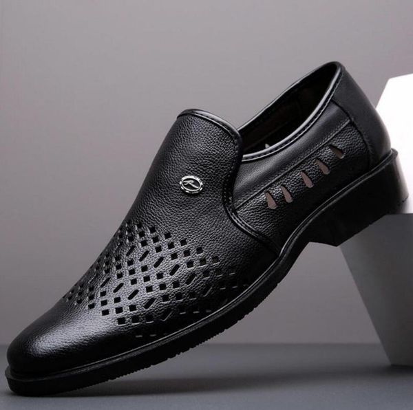 dress shoes summer men leather fashion luxury man business breathable sandals loafer flats sneakers for male casual, Black
dress shoes summer men leather fashion luxury man business breathable sandals loafer flats sneakers for male casual, Black