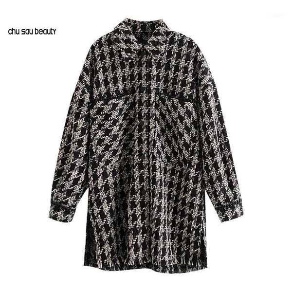 women's jackets women 2021 fashion with pockets oversized tweed jacket coat vintage long sleeve frayed tassel female outerwear chic c37, Black;brown 
women's jackets women 2021 fashion with pockets oversized tweed jacket coat vintage long sleeve frayed tassel female outerwear chic c37, Black;brown