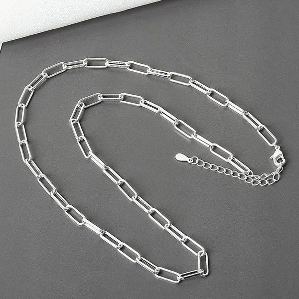 chains 925 sterling silver hiphop necklace fashion simple geometric handmade clavicle chain party jewelry gifts for women
chains 925 sterling silver hiphop necklace fashion simple geometric handmade clavicle chain party jewelry gifts for women