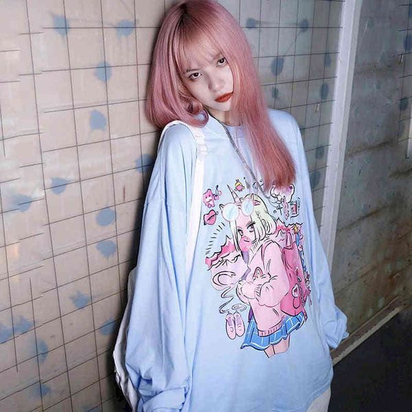 female autumn ins harajuku bf two-dimensional japanese wind comics loose print of long sleeves student shirt 5crn, White
female autumn ins harajuku bf two-dimensional japanese wind comics loose print of long sleeves student shirt 5crn, White