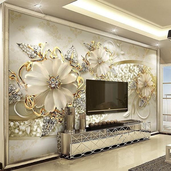 european style 3d relief flowers pattern jewelry p murals wallpaper living room l luxury background wall painting decor
european style 3d relief flowers pattern jewelry p murals wallpaper living room l luxury background wall painting decor