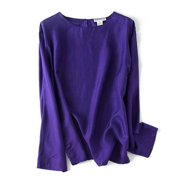 women's vintage natural silk blouse ol pure silk with plus size large size holiday women elegant o-neck long sleeve blouses, White
women's vintage natural silk blouse ol pure silk with plus size large size holiday women elegant o-neck long sleeve blouses, White