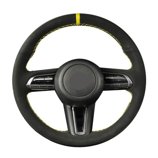 steering wheel covers black suede yellow marker hand stitched diy car cover for cx-30 cx30 2021-2021 3 axela
steering wheel covers black suede yellow marker hand stitched diy car cover for cx-30 cx30 2021-2021 3 axela