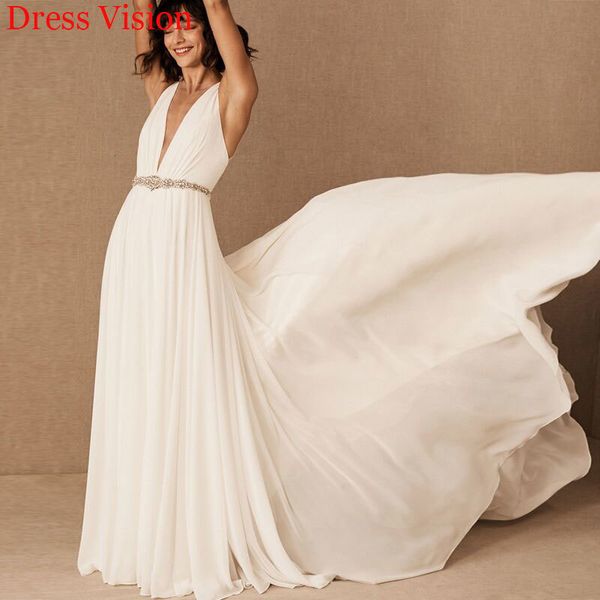 2021 v-neck sleeveless wedding es robe marie to be bride gown vestido de novia sweep train 0m6k, White
2021 v-neck sleeveless wedding es robe marie to be bride gown vestido de novia sweep train 0m6k, White