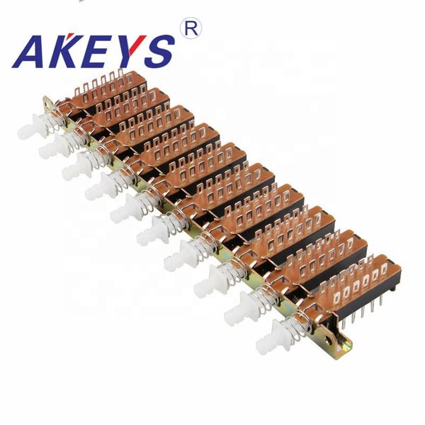 smart home control 1pc pbs-42h18-10 12pins 10- wire straight key switch interlock switchb
smart home control 1pc pbs-42h18-10 12pins 10- wire straight key switch interlock switchb