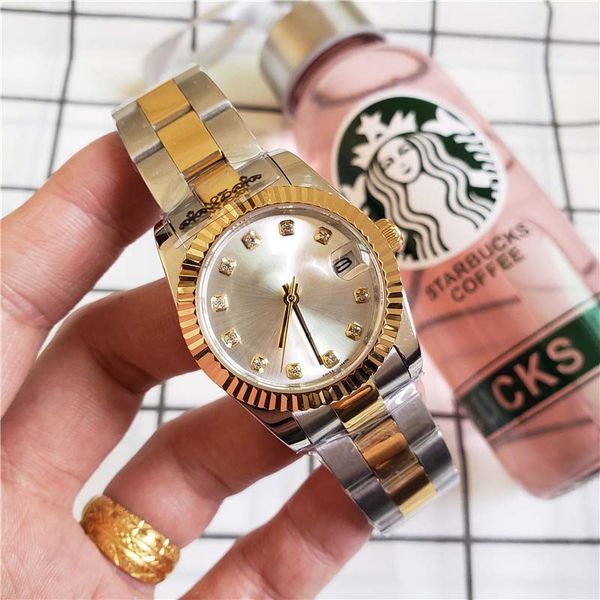 women watch silver-gold plated stainless steel diamond dial automatic movement 31mm glide move women watches dropshipping, Slivery;brown
women watch silver-gold plated stainless steel diamond dial automatic movement 31mm glide move women watches dropshipping, Slivery;brown