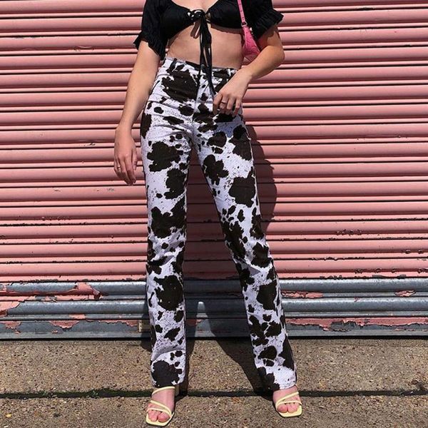 women's pants & capris women animal milk cow print long trousers ladies casual skinny straight high waisted sweatpants streetwear, Black;white
women's pants & capris women animal milk cow print long trousers ladies casual skinny straight high waisted sweatpants streetwear, Black;white