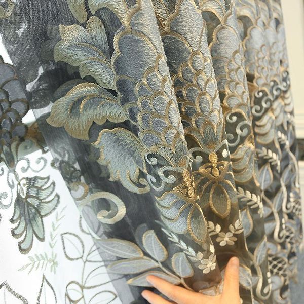 curtain & drapes european luxury thick half shading curtains for living room bedroom embroidered tulle el home decor m127#4
curtain & drapes european luxury thick half shading curtains for living room bedroom embroidered tulle el home decor m127#4