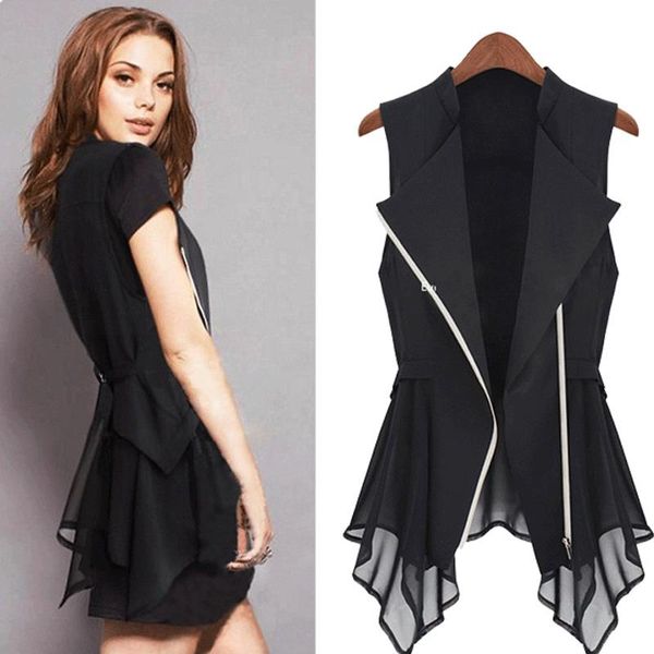 women's vests plus size 4xl autumn jacket women 2021 zipper black long vest sleeveless casual slim female coat gilet femme 170, Black;white
women's vests plus size 4xl autumn jacket women 2021 zipper black long vest sleeveless casual slim female coat gilet femme 170, Black;white