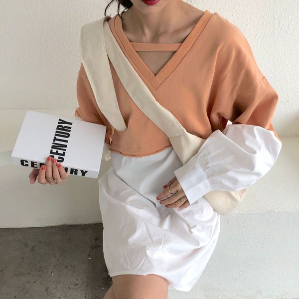 2021 new autumn patchwork oversized sweatshirt women long sleeve loose casual korean fashion clothing ljcv, Black;gray
2021 new autumn patchwork oversized sweatshirt women long sleeve loose casual korean fashion clothing ljcv, Black;gray