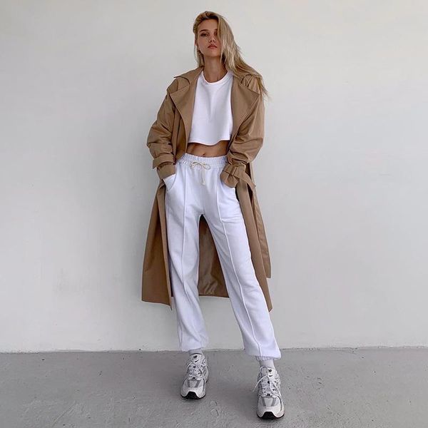 women's pants & capris women casual drawstring sweatpants sports loose long ladies female solid color baggy for daily wear, Black;white
women's pants & capris women casual drawstring sweatpants sports loose long ladies female solid color baggy for daily wear, Black;white