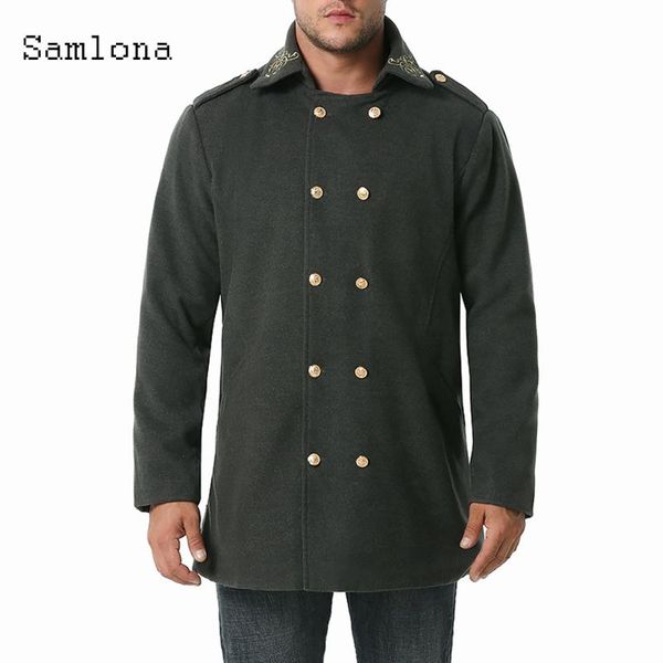 trendy 2021 autumn wool blends coats mens clothing army jackets double breasted lapel manteau winter warm outerwear, Black
trendy 2021 autumn wool blends coats mens clothing army jackets double breasted lapel manteau winter warm outerwear, Black