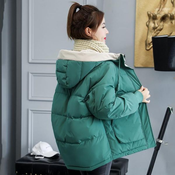 women's down & parkas 2021 winter parka thick long cotton padded jacket hooded loose warm plus size bubble coat femme outwear g, Black
women's down & parkas 2021 winter parka thick long cotton padded jacket hooded loose warm plus size bubble coat femme outwear g, Black