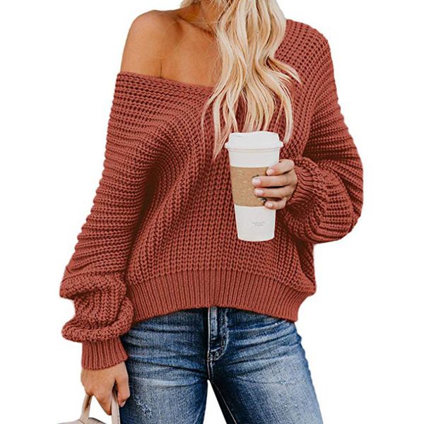 sweater women's loose v-neck knitted pullover in autumn and winter solid color large long sleeve wear, White;black
sweater women's loose v-neck knitted pullover in autumn and winter solid color large long sleeve wear, White;black