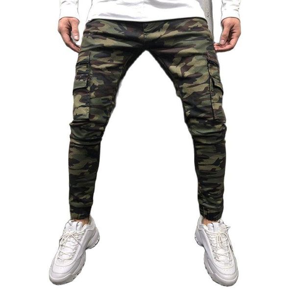 men's jeans camouflage overalls jogging pants military slim multi-pocket hip-hop solid color pencil men, Blue
men's jeans camouflage overalls jogging pants military slim multi-pocket hip-hop solid color pencil men, Blue